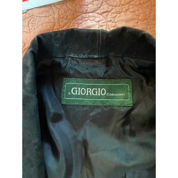 Leather Fringe Jacket Black Vintage - Picture 6 of 9